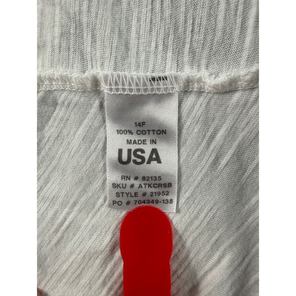 Vintage Fresh Produce Chloe Tank Top Women's M White Cotton USA Y2K 90s Summer - Picture 4 of 6